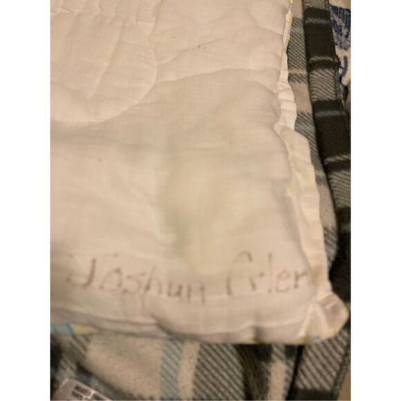 Vintage Baby Blanket The Kendall Co. 1979 Yogi Bear Pebbles Bam Bam Hanna Barber - Picture 14 of 16